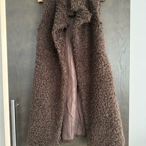 Brown Faux Fur Vest
